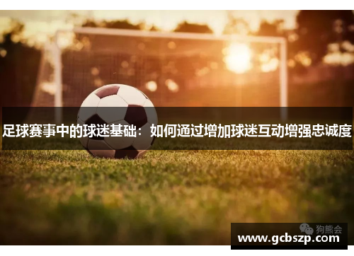 足球赛事中的球迷基础：如何通过增加球迷互动增强忠诚度